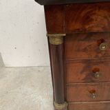 Commode Empire en acajou a demi colonnes XIX siècle