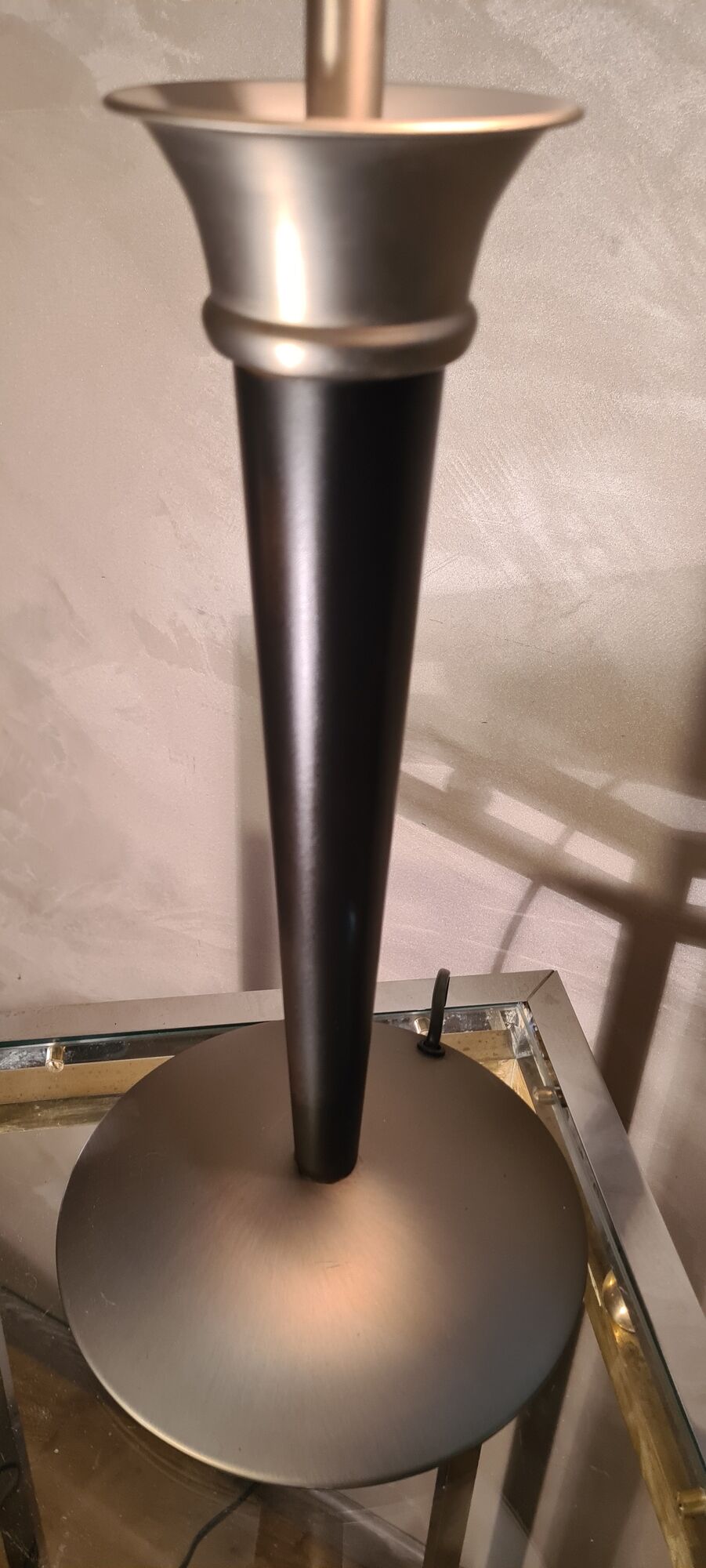 Mushroom lamp (said liner), h41 x l31, matt black