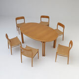 Extendable dining table by Van Den Berghe pauvers