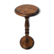 Column, wooden pedestal turned in vintage walnut