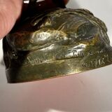 French bronze rooster sculpture, 19th century