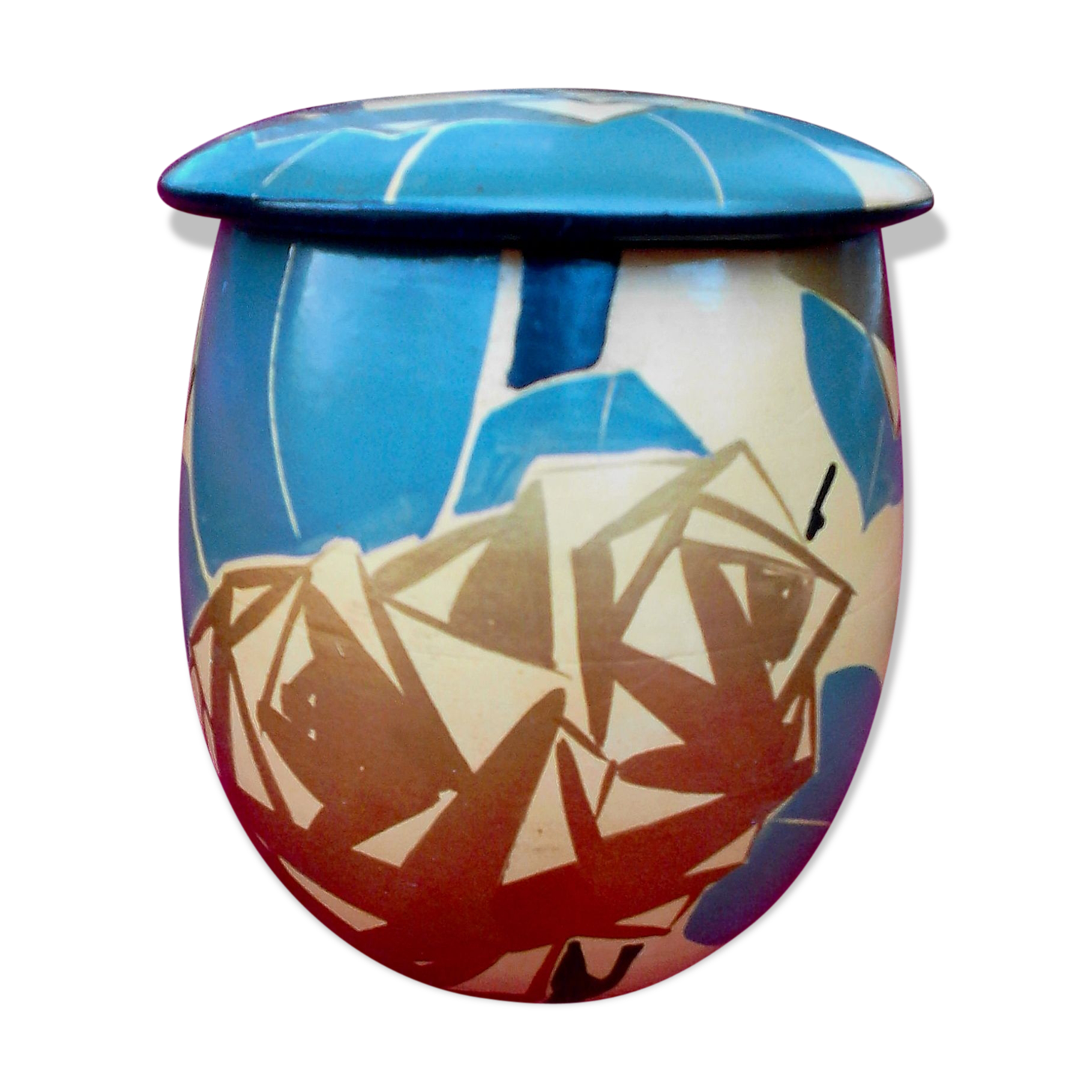 Louis Giraud signed ceramic vase