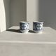 Set of 2 Scandinavian liqueur glasses or cups