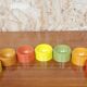 Set of 7 vintage Tupperware egg cups