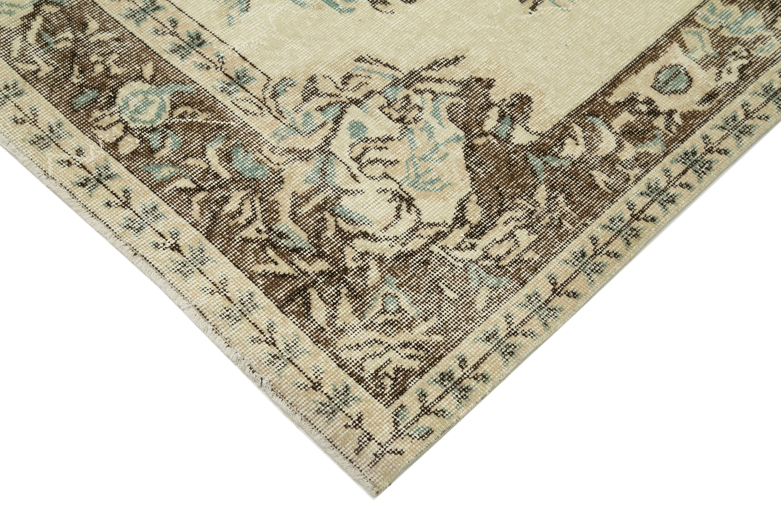 Anatolian Handwoven One-of-a-Kind 1980s Beige Rug 182 cm x 290 cm