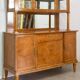 Empire style silver sideboard in elm burl