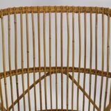 Pair of vintage bamboo armchairs, Bonacina style