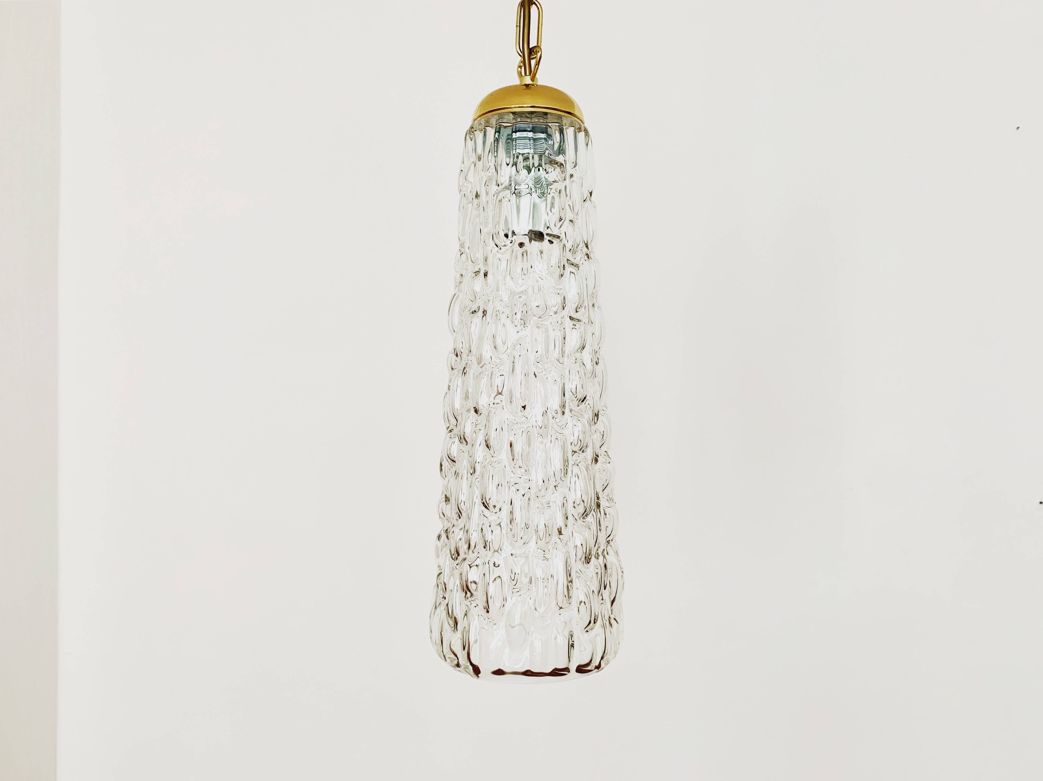 Crystal glass pendant lamp by Rupert Nikoll