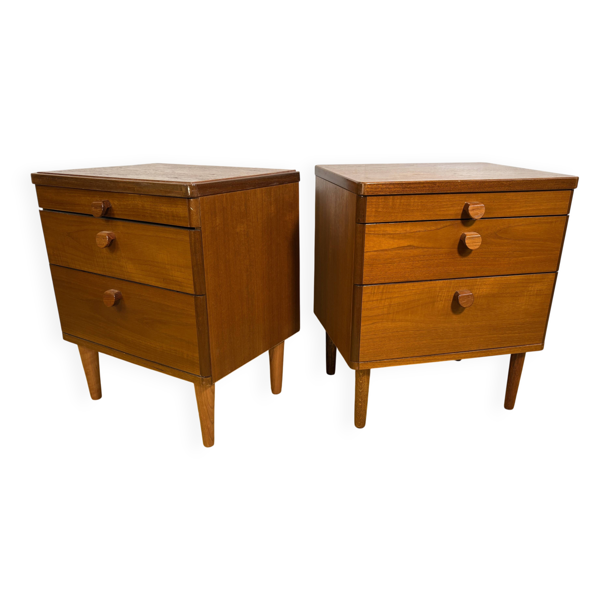 Pair of teak bedside tables by Stag, 1960-1970