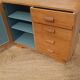 Vintage wooden sideboard refurbished – 4 drawers and cupboard