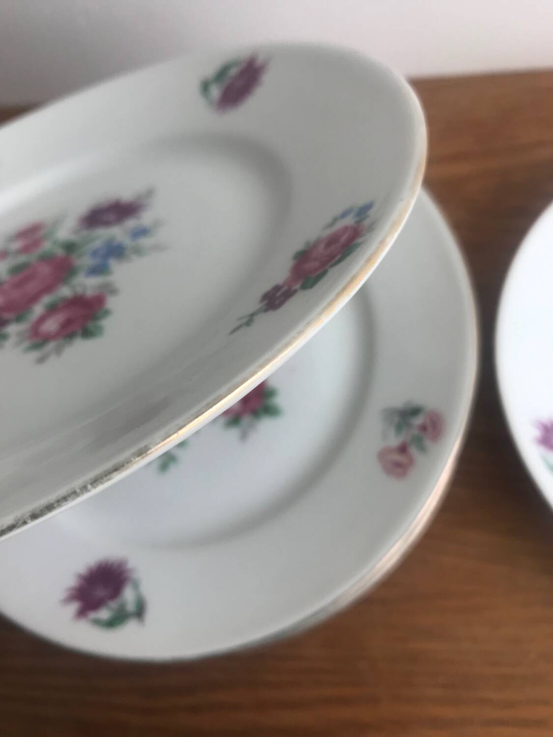 8 Limoges Porcelain Dessert Plates Signed PCL Fleurs 🌺 France