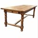 Large farmhouse table made of solid wood