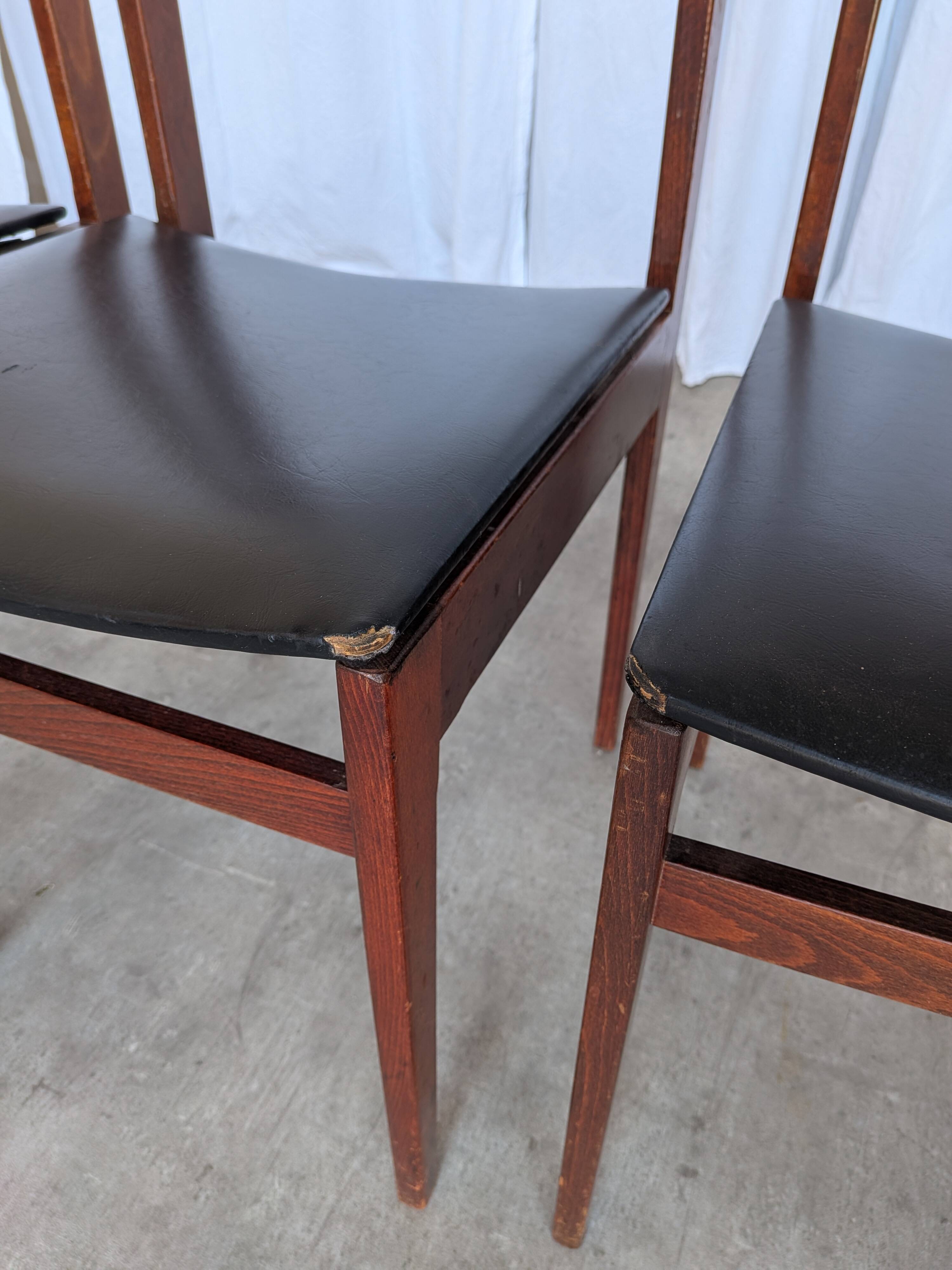 Chaises de salle à manger vintage stol kamnik : années 1970, style scandinave moderne, ensemble de 4