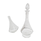 Chiseled glass decanter