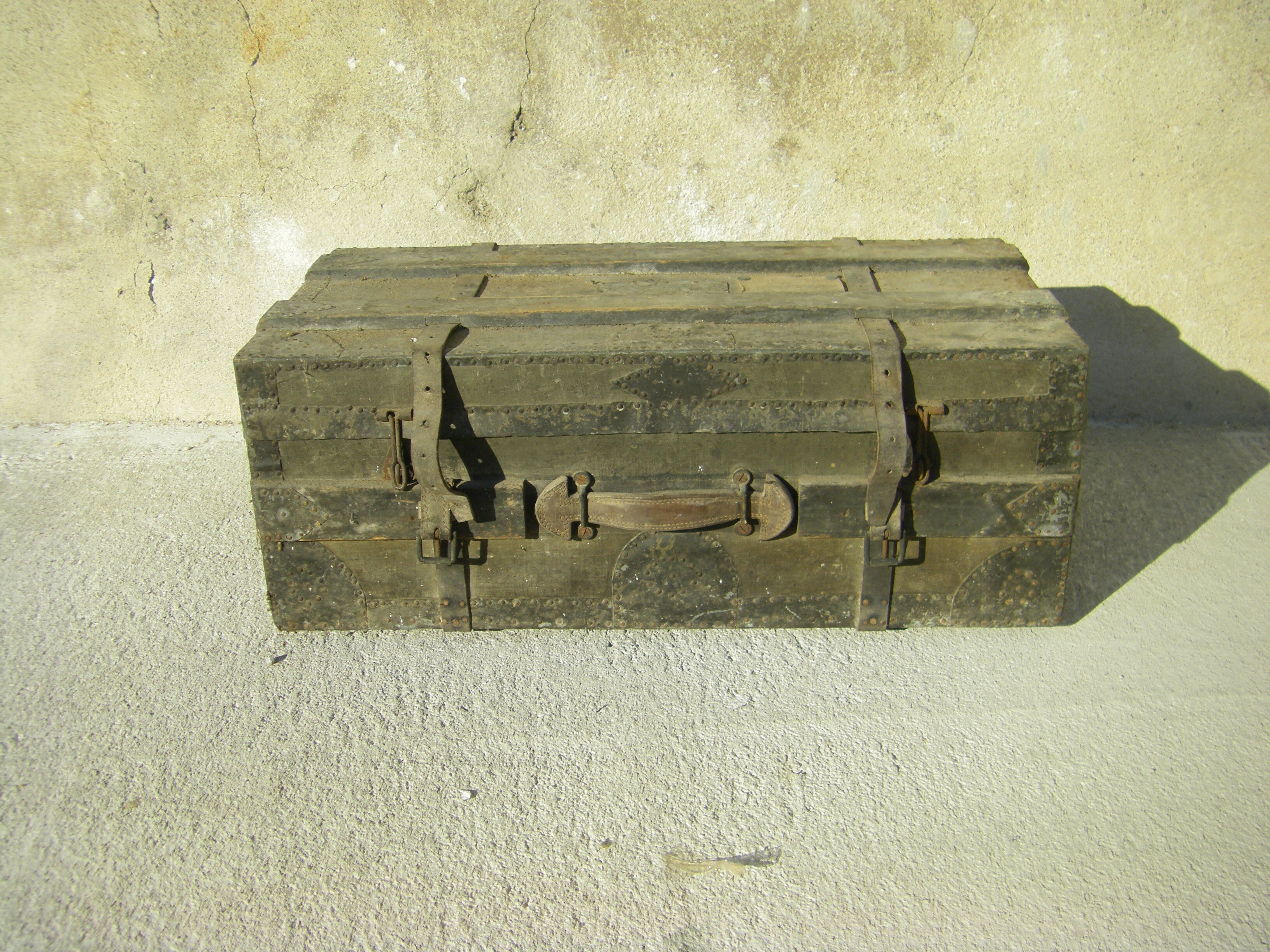 Old military trunk