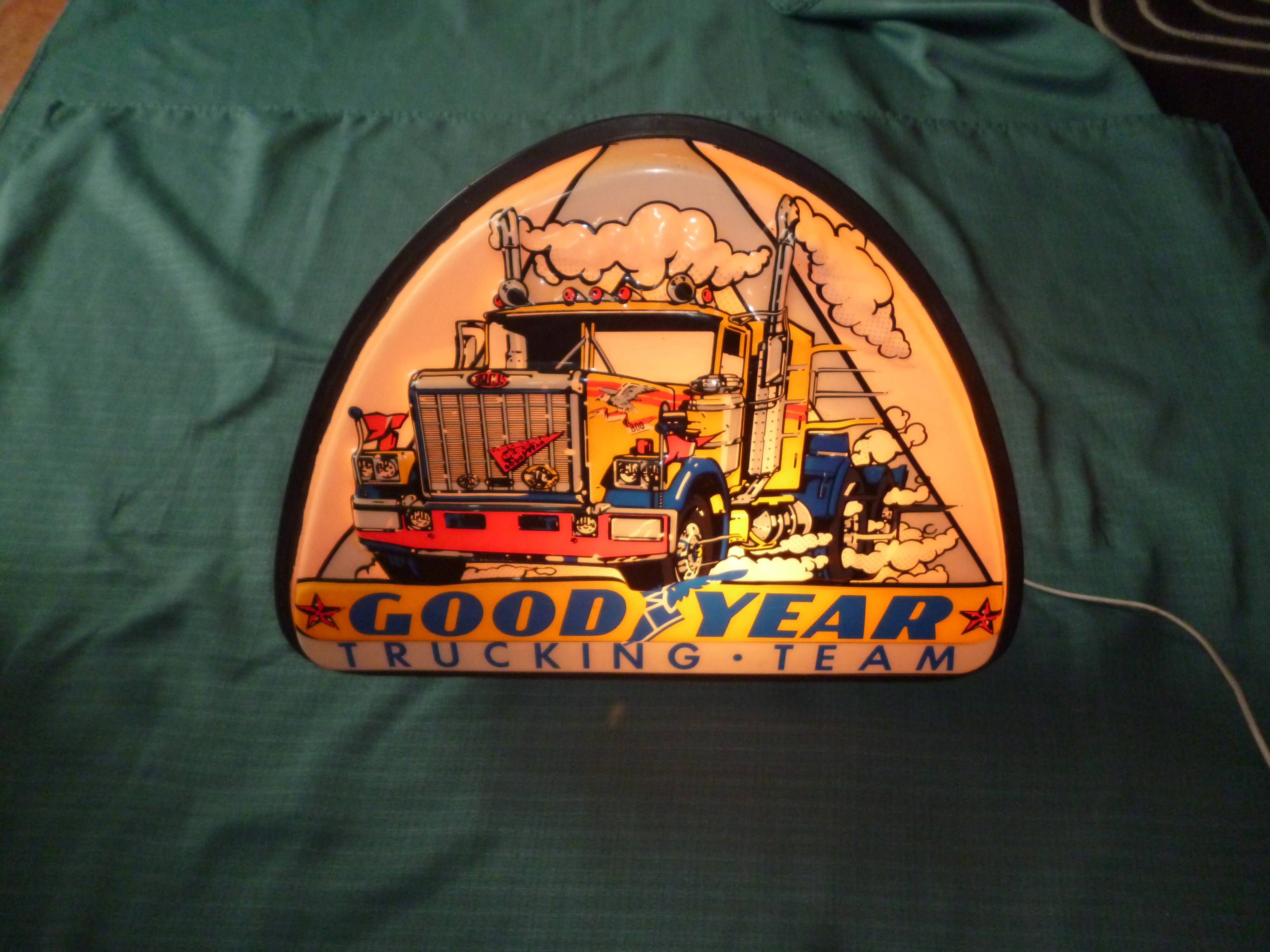 Vintage Goodyear relief illuminated sign