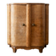 Pair of Art Deco bedside tables in walnut