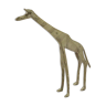 Brass giraffe statue