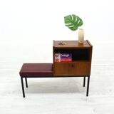 Telephone Bench in Wood and Metal, 1970s
