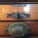 Rare workbook has curtain cosmos end mahogany XIX notary