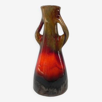 Large Vallauris vase with 2 handles