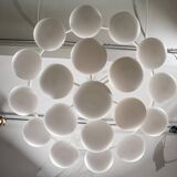 Impressive cloud chandelier mid-century modern of Volksgarten Milchhalle Vienna