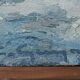 Painting Snowy and wooded river landscape HST signed early twentieth century