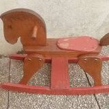 Wooden rocking horse