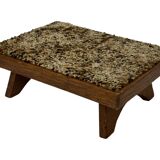 Vintage footstool 60's minimal stool low model