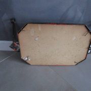Miroir porte manteau art deco en fer forgé