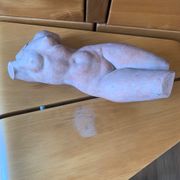 Female nude sculpture in terracotta signed Jean Portal.