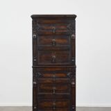 Armoire anglaise antique en chêne du XIXe siècle