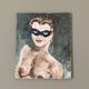 Tableau. 1950. Portrait of a woman. 55x46. Nude.