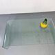 Modern Italian glass waterfall side table attr  Fiam, 1980s