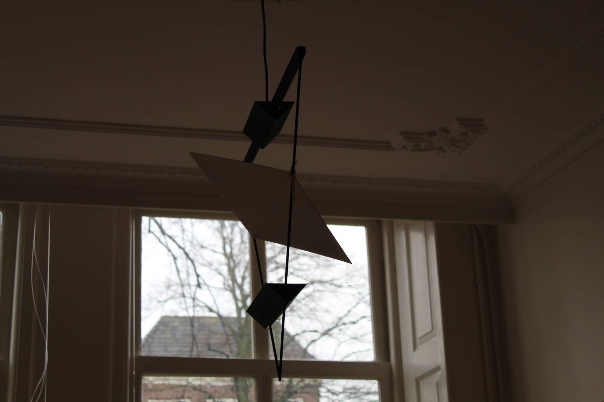 Geometric suspension pendant by Mario Botta for Artemide