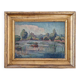 Georges Albert CYR (1880-1964) - Oil on canvas - "Lacustrine landscape" - Signed lower left