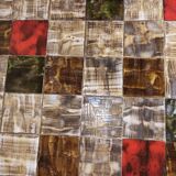 Base table in wrought iron thicken and tiled floor