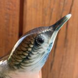 Bird numbered and signed Karl Ens, in Saxon porcelain, nineteenth century