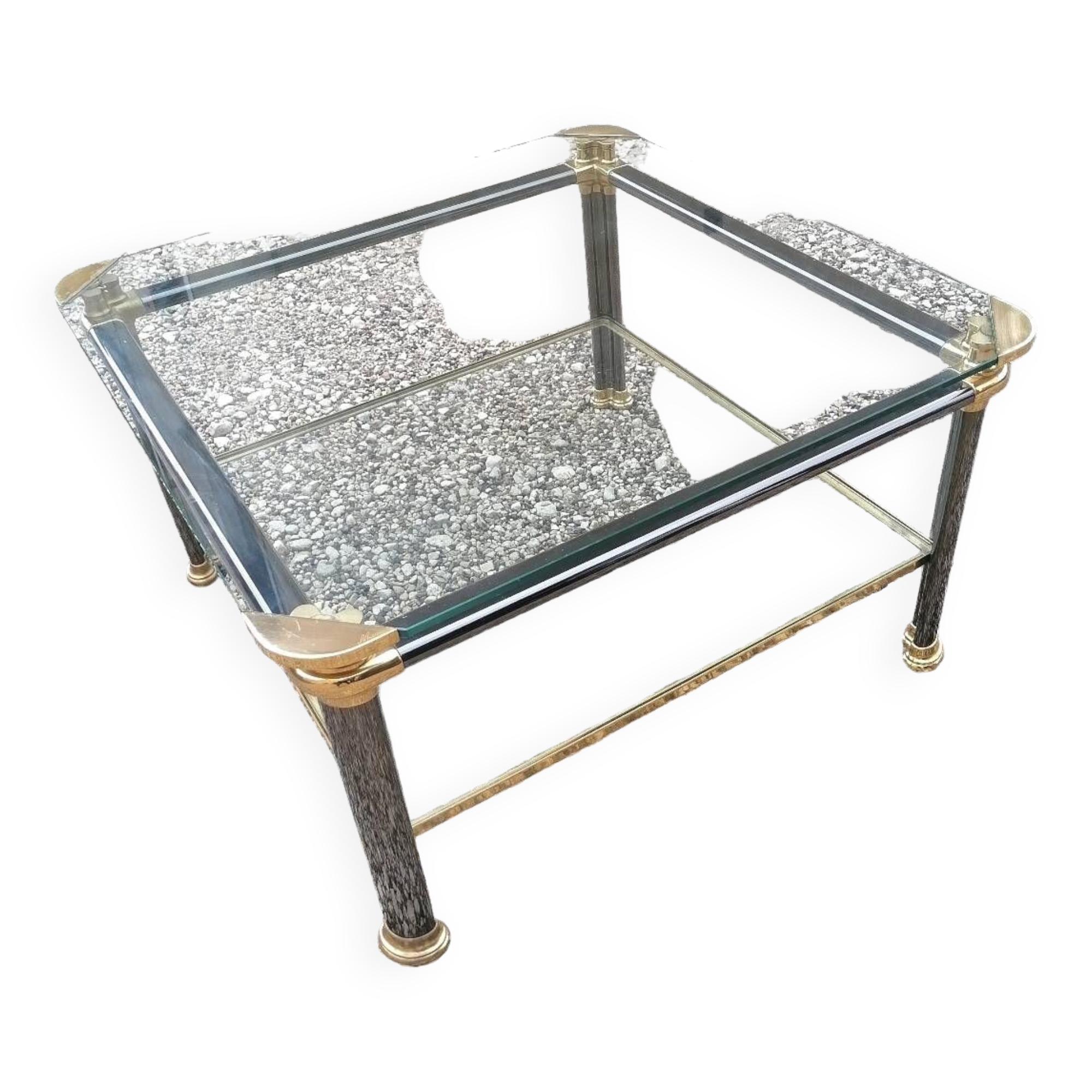 Square vintage coffee table.