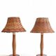 Pair of 1960s Swedish Pine Table Lamps by Ikea — Mid-Century Organic Modern