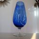 Italy vase in textured blue glass 70s