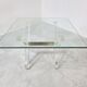 Brass and lucite coffee table, 1970s