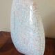 Vintage glazed ceramic lentil vase, 70s design, signed Virebent