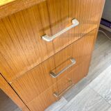 Vintage Scandinavian Formica Desk with 3 Drawers from the 70s