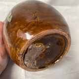 Flamed stoneware vase