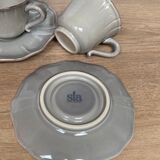 Set of 3 cups and subcups