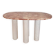 Table basse marbre rose et béton