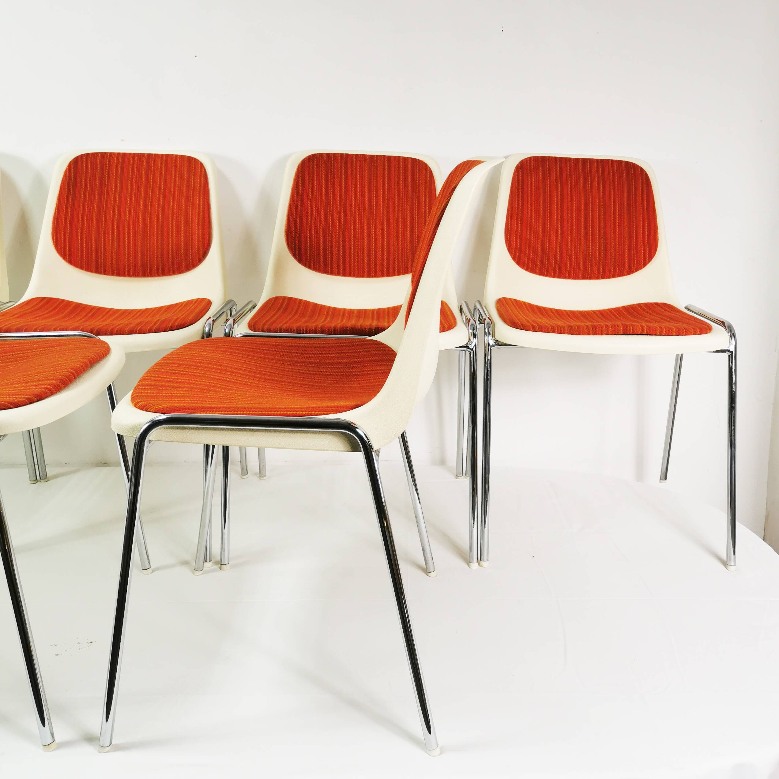 Set of Space Age chairs, Mauser, Germany, 1970s