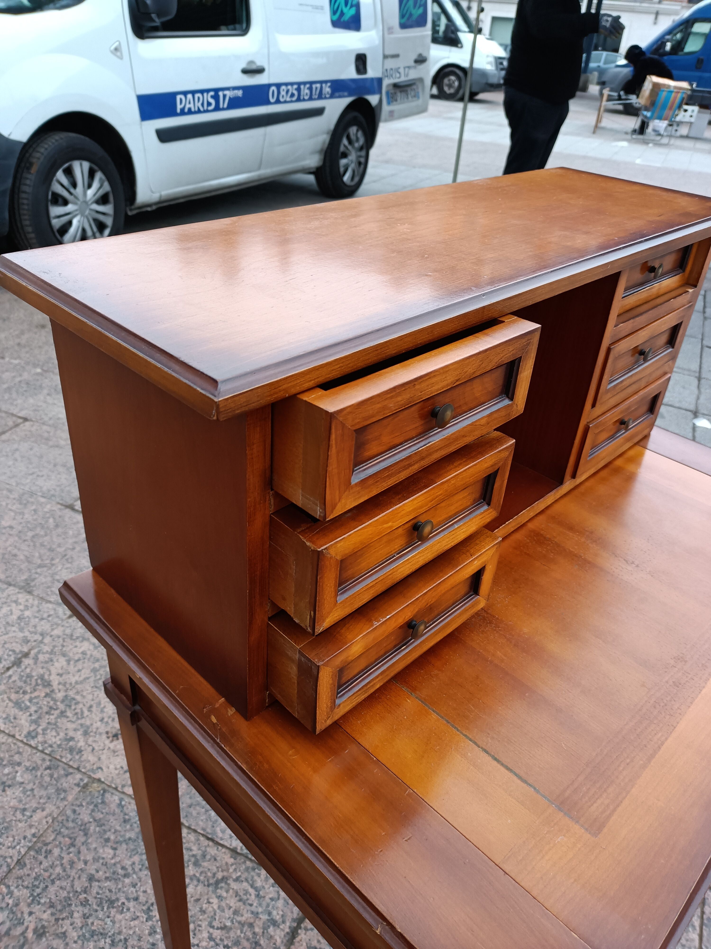 Happiness of the day old style louis xvi wood