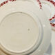5 earthenware plates burgundy décor, kitchen